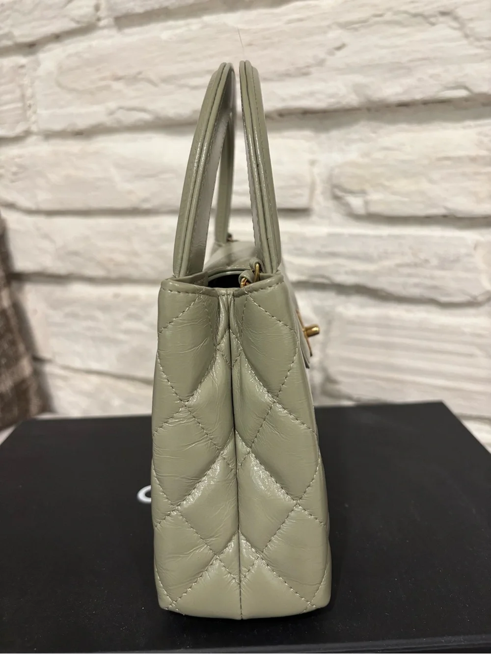 Chanel Nano Kelly Sage Green